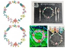 Stickdatei - Blumenkranz